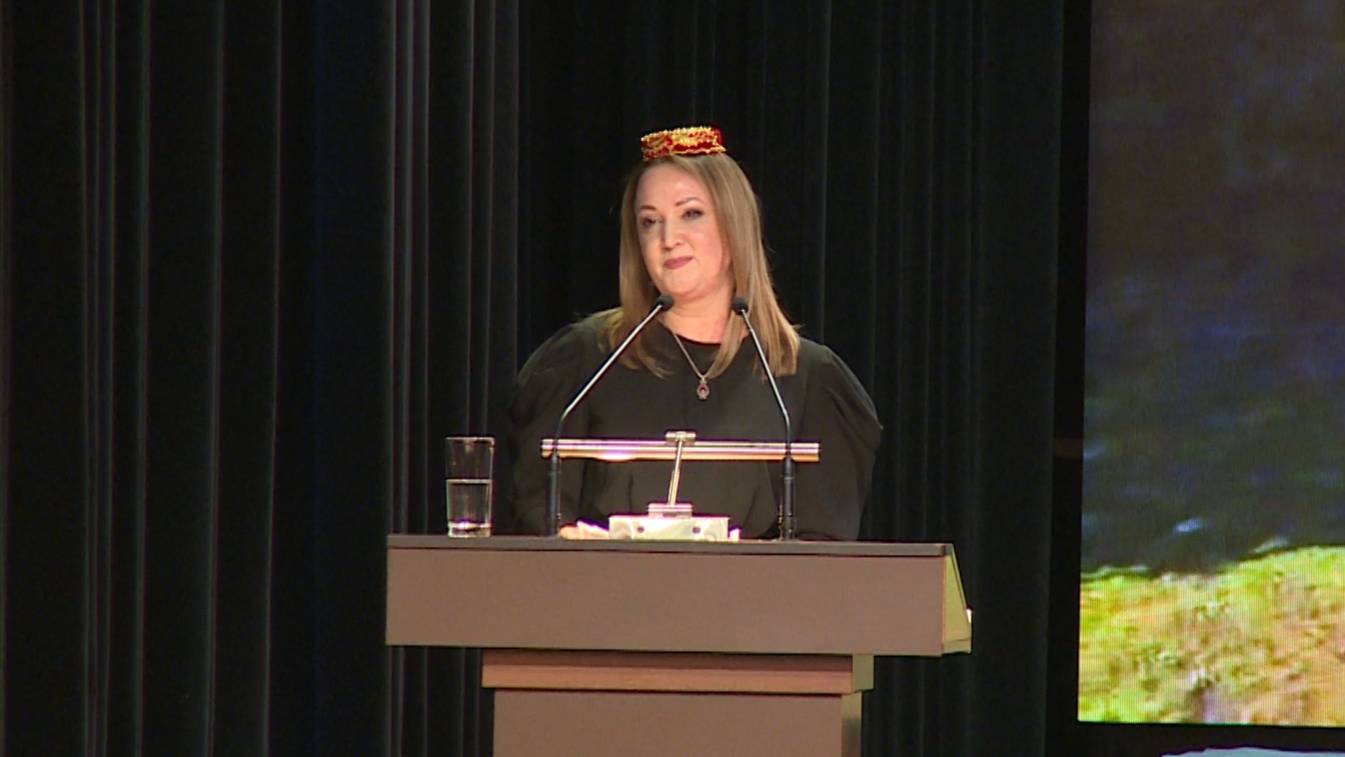 XIII Бөтенроссия татар авыллары эшмәкәрләре җыенының пленар утырышта Айгөл Галибаева чыгыш ясады