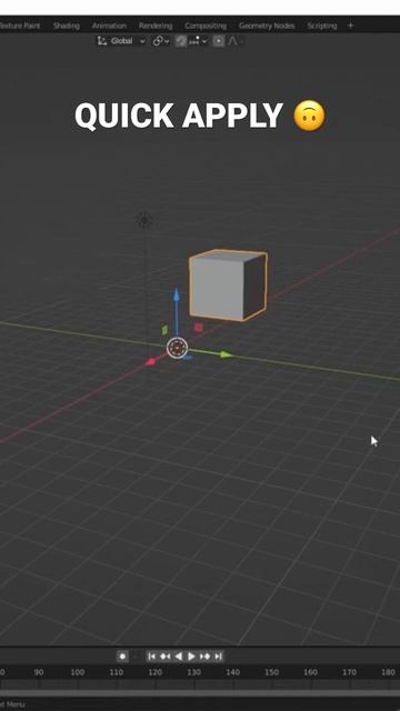 How to Apply Transform Quickly in Blender 🙃 #shorts смотреть онлайн