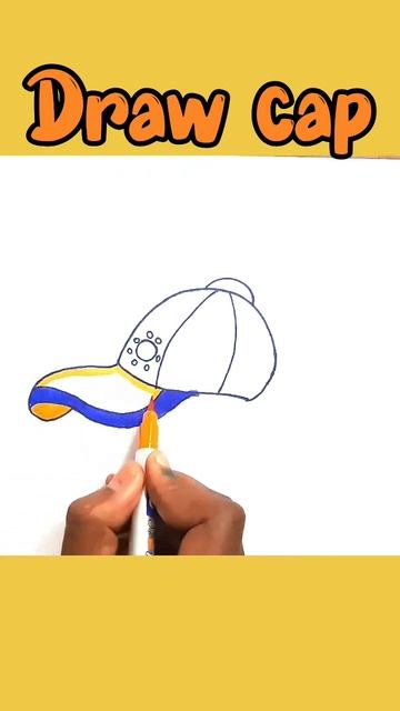 How to draw Cap | Cap Drawing| #shorts #kidsdrawing #art смотреть онлайн