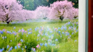 Футаж Полянка  / 8 Марта / Весна