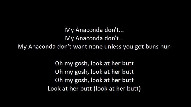 nicki minaj - Anaconda LYRICS смотреть онлайн