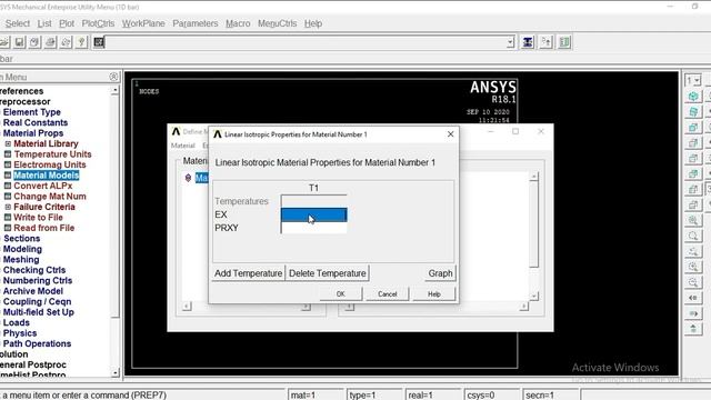 User interface of ANSYS APDL & Analysis of 1D bar element смотреть онлайн
