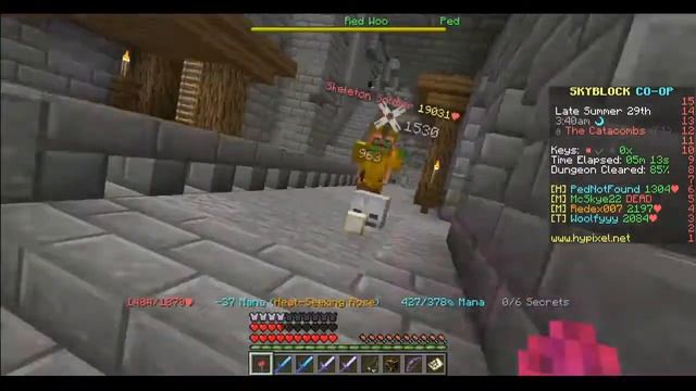【Hypixel Skyblock】Boss collection チャレンジ！BONZO Ⅰ ：RED NOSEをGetするぞ！ハイピクセル スカイブロック смотреть онлайн