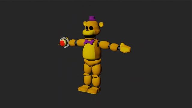 [FNAF/Blender] PS1 Fredbear be like: смотреть онлайн