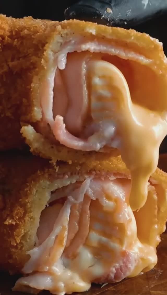 Жареный во Фритюре СЫР с БЕКОНОМ