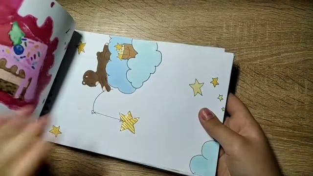 Обзор скетчбука (показываю рисунки):) смотреть онлайн