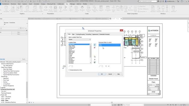 Room Area Schedule in Revit смотреть онлайн