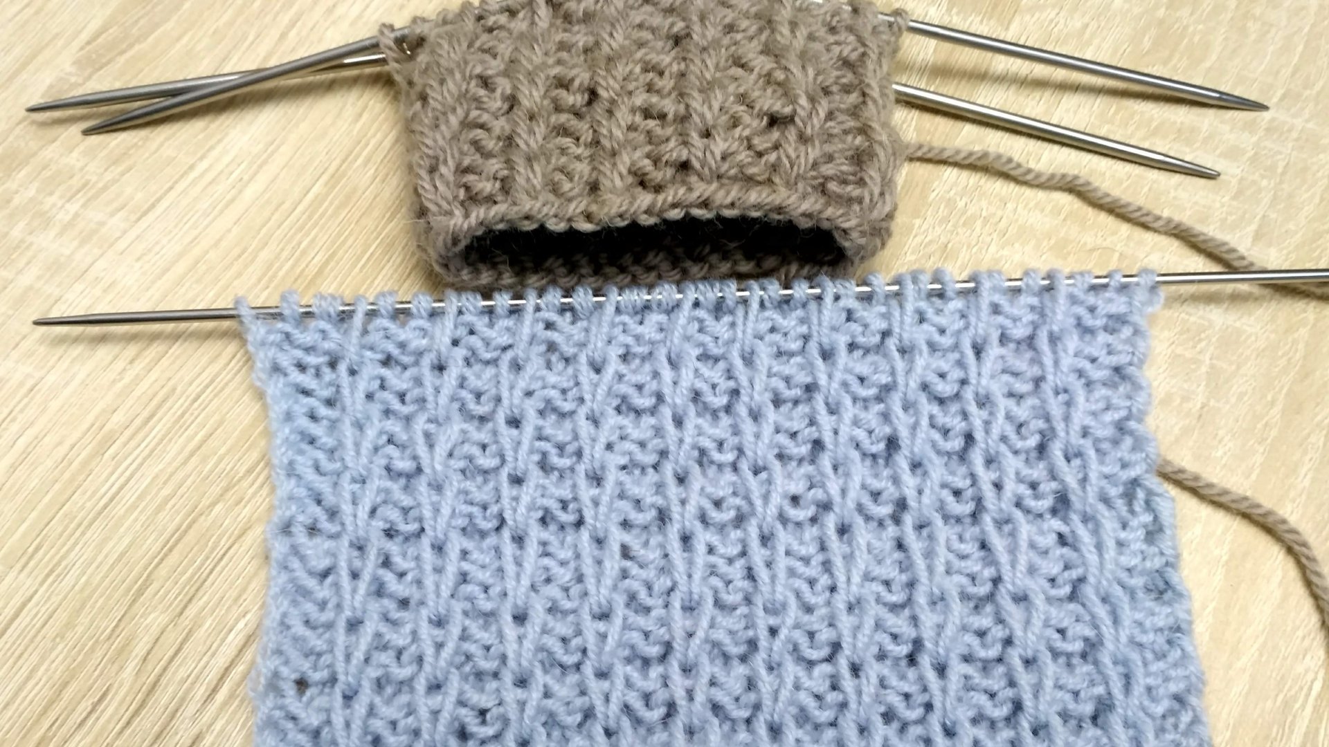 Простой узор для шапок, шарфов и кардиганов. смотреть онлайн