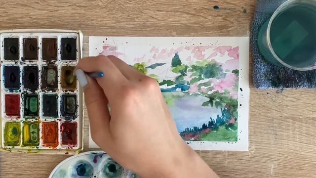 Как нарисовать Корею карандашом и акварелью начинающим | Рисунок для детей смотреть онлайн