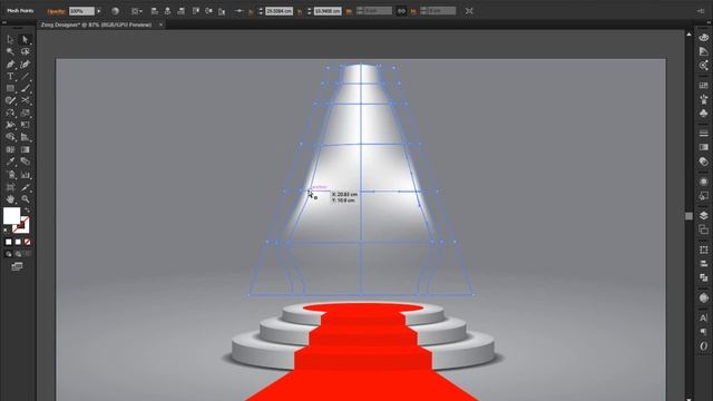 adobe illustrator tutorial | Stage podium with lighting смотреть онлайн