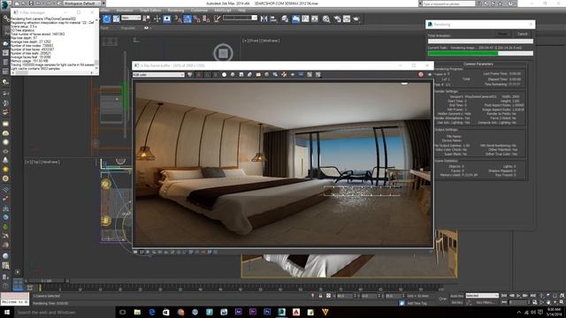 3ds max vray dome camera test | 2016 | rendering смотреть онлайн