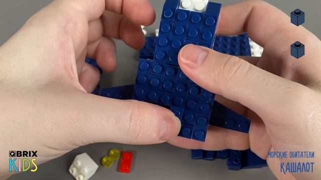 Собираем кашалота из конструктора QBRIX KIDS - детские конструкторы с видеоинструкцией