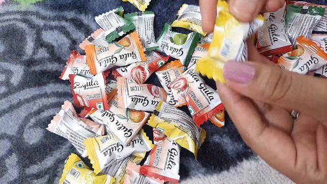 lemon, lichi,orange,kaccha aam and many more candies to have fun / masti kre or aanad le unpacking смотреть онлайн