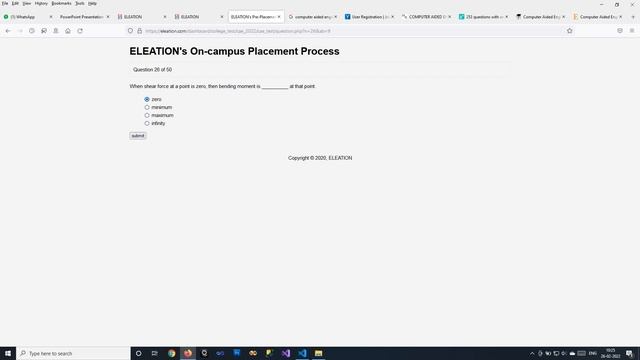 ELEATION's On-campus Placement Sample Test смотреть онлайн