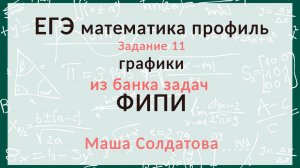 ЕГЭ профиль. Разбор задания 11 из банка ФИПИ
