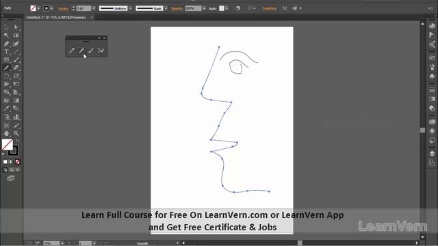 How to Use the Pencil Tool in Adobe illustrator? Video Tutorial in Hindi | LearnVern смотреть онлайн