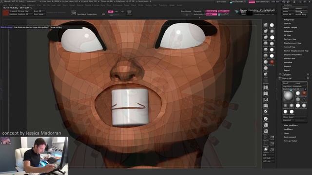 Zbrush Speed Sculpt Timelapse (Twitch Recap) - Part 1 смотреть онлайн