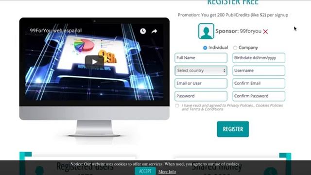 БЕЗ ВЛОЖЕНИЙ!!! 99% FOR YOU – НОВАЯ ЛЕГАЛЬНАЯ ИСПАНСКАЯ КОМПАНИЯ! Регистрация смотреть онлайн