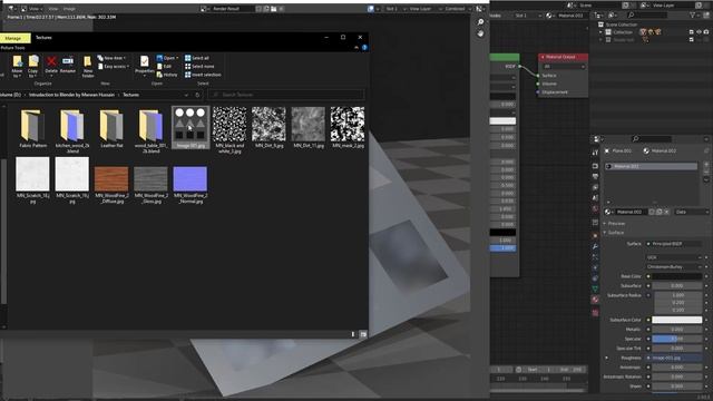 122 Material section adding image texture to the Roughness slot смотреть онлайн