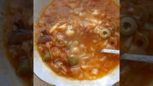 Щи _богатые_ и хлеб фокачча. (360p)