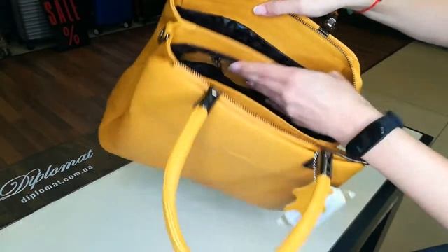СУМКА ЖЕНСКАЯ КОЖАНАЯ GUARD 604 YELLOW FLOATER ЖЕЛТЫЙ смотреть онлайн
