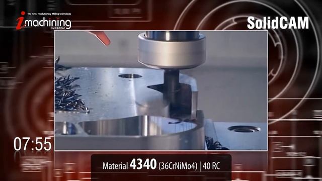 CAM for SolidWorks - iMachining LIVE Cutting - SolidCAM iMachining смотреть онлайн