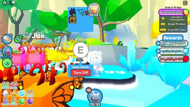 Let's crack eggs together at the Summer Event Part 2 - Pet Simulator X смотреть онлайн
