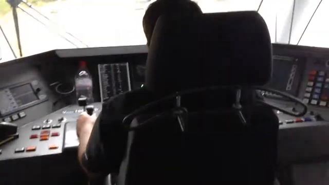 Rhätische Bahn (RhB), EMU Allegra Driver cab view смотреть онлайн