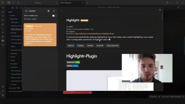 Obsidian - Highlightr Plugin Update