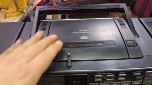 PANASONIC RX-TD690 CD TAPE RADIO РЕМОНТ МАГНИТОФОНА РАЗБОРКА ЧИСТКА ПРОПАЙКА СМАЗКА СБОРКА ПРОВЕРКА