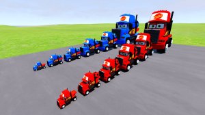 МУЛЬТЯШНЫЕ ЦВЕТНЫЕ ГРУЗОВИКИ ПРОТИВ ПОЕЗДА МУЛЬТИКИ ПРО МАШИНКИ