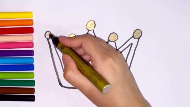 Bolalar uchun tojni qanday chizish va kamalakning rangi How to draw crown for kids and color rainbo смотреть онлайн