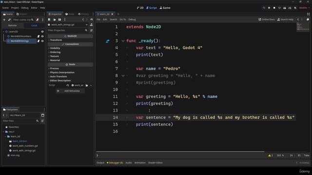 13 -Working with Strings смотреть онлайн