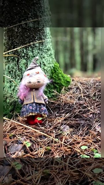 Жила-была Морошинка. Ходила по лесу, собирала грибы и ягоды…. #творчество #doll #handmade смотреть онлайн