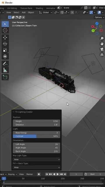 Easy Light Setup in Blender with the free TRI LIGHTING Add-On! смотреть онлайн