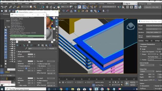 3ds MAx + Vray Material liquido, diffuse noise смотреть онлайн