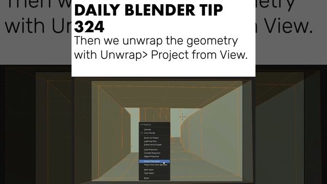 Daily Blender Tip 324 - Camera Projection Mapping (Blender 2.8) смотреть онлайн