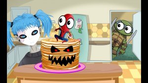 САЛЛИ ФЕЙС - ГОТОВИМ БЛИНЧИКИ ДЛЯ МОНСТРА! СТРАШИЛКИ для детей