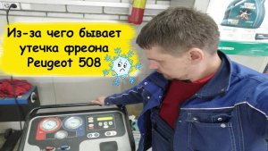 Peugeot 508 2012г взорвалась трубка кондиционера