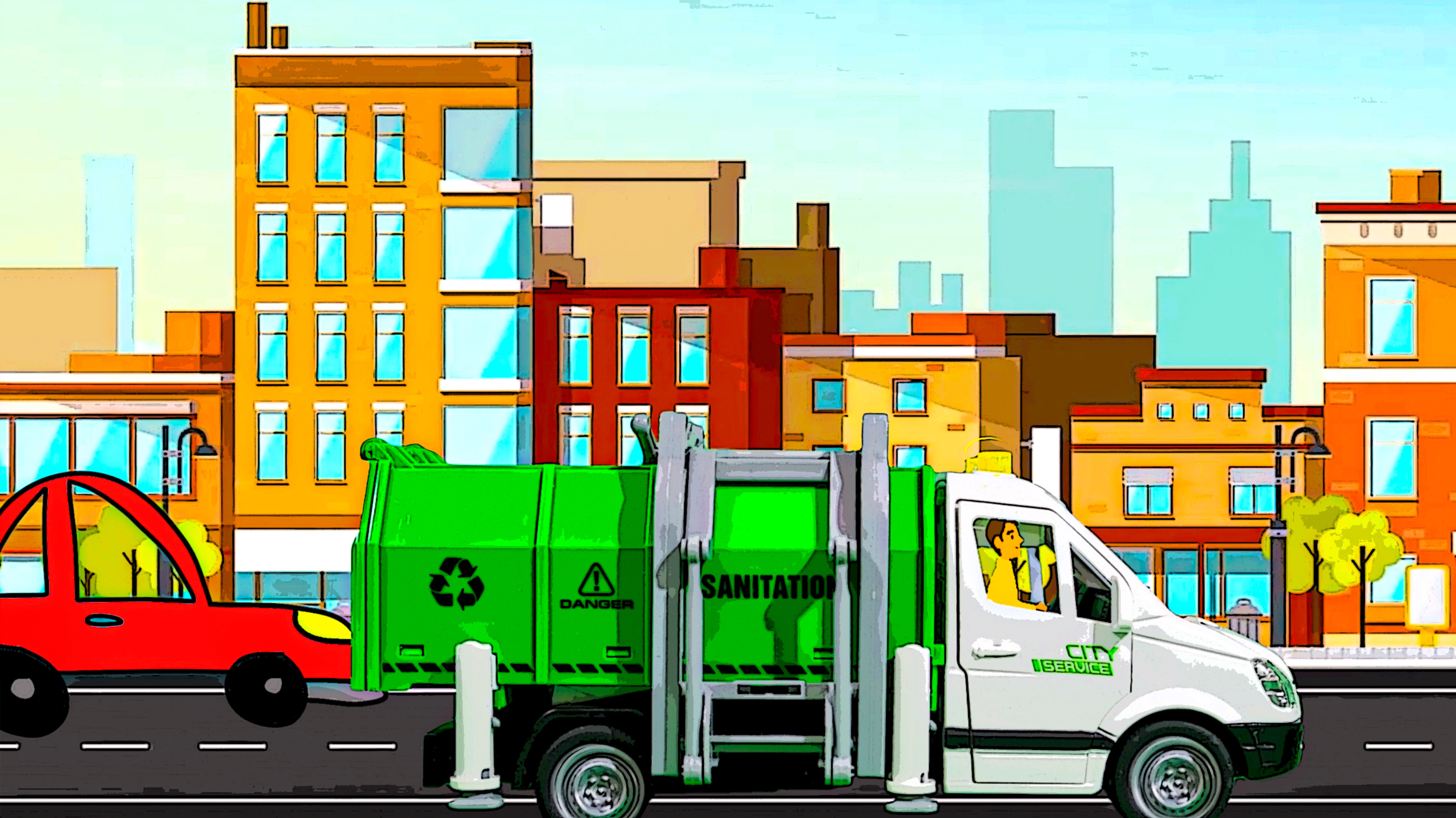 Это наш мусоровоз | развивающая песенка для детей