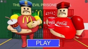 БАРРИ из MCDONALDS VS БАРРИ из COCA-COLA в BARRY'S PRISON RUN! в РОБЛОКС(#ROBLOX)