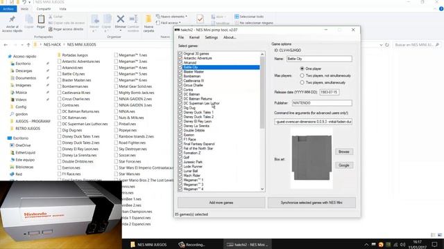 Añadir mas juegos a la NES Mini Classic - Tutorial Español [hakchi2 v2.07] смотреть онлайн