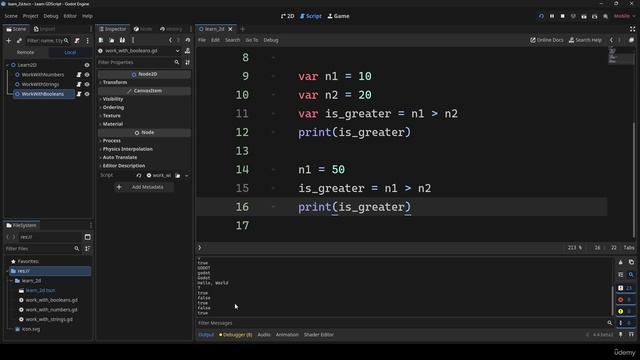 15 -Working with Booleans смотреть онлайн