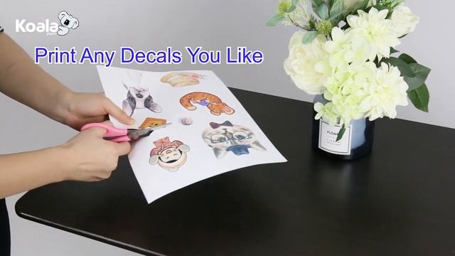 How to use and choose Koala printable vinyl sticker paper ： GLOSSY or MATTE ? смотреть онлайн