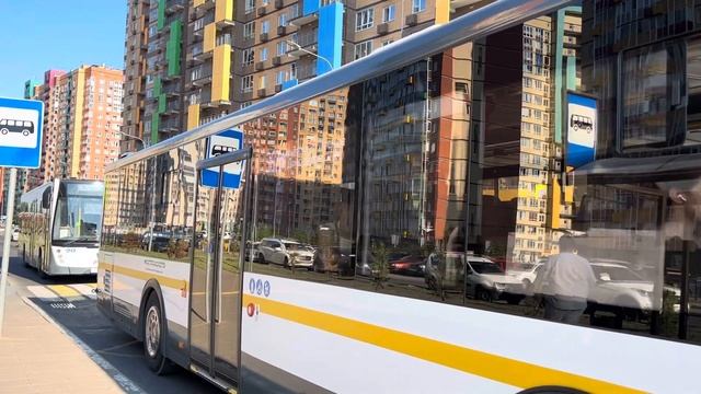 Автобус ЛиАЗ-5292.65-03 2024 следует по маршруту 367п ”ЖК Пригород Лесное - м. Домодедовская” смотреть онлайн