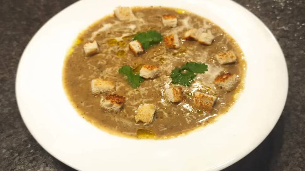 Грибной крем-суп – нежный суп-пюре из шампиньонов! 🍄🥣 смотреть онлайн
