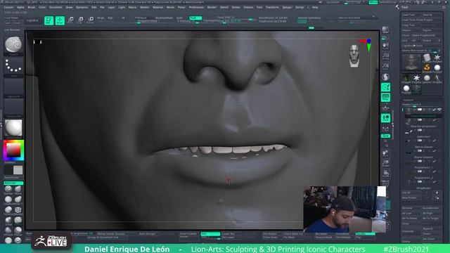 Lion-Arts: Sculpting & 3D Printing Iconic Characters - Daniel Enrique De León - ZBrush 2021.7 смотреть онлайн