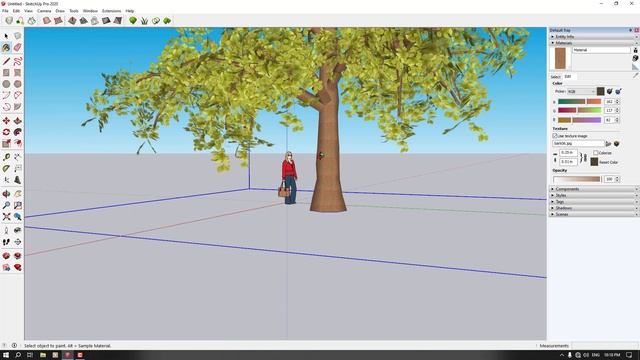 SketchUp - How To Create A High Poly Trees