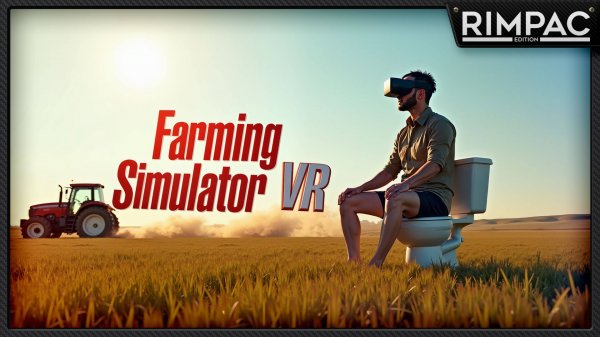 Трогаю помидорки своим руками в Farming Simulator VR