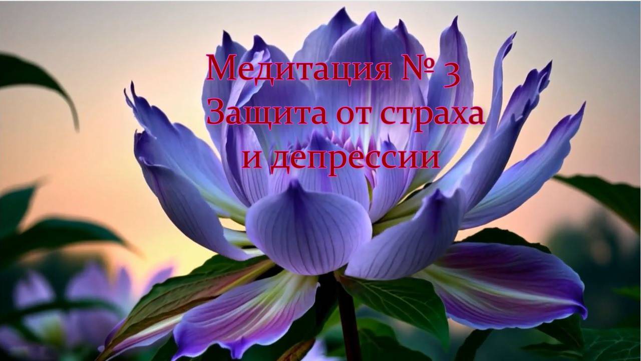 Медитация - № 3  Защита от страха и депрессии